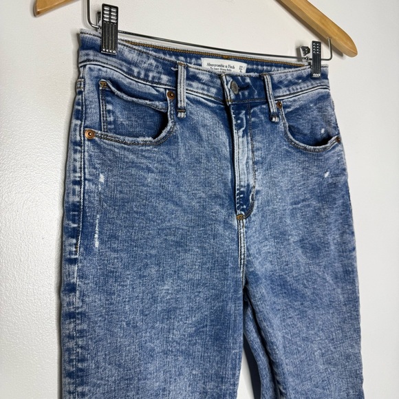 Abercrombie & Fitch High Rise Super Skinny Ankle Jeans Size 27 / 4 Curve Love - Picture 5 of 6